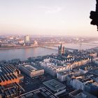 Vom Aussichtsturm des Kölner Doms aus Richtung Gross St. Martin fotografiert