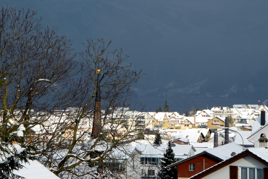 vom Balkon aus ....