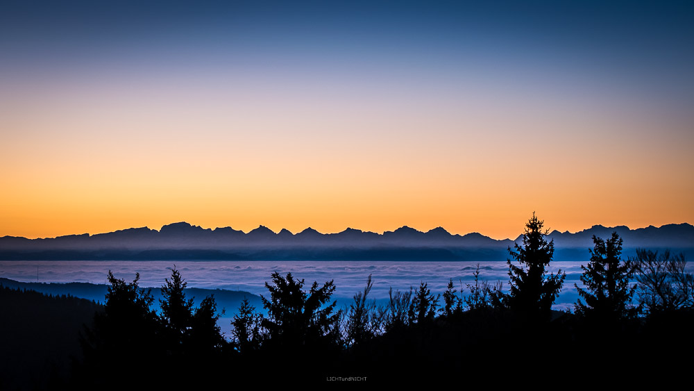 * * * Vom Blauen zu den Alpen * * *