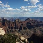 Vom Bright Angel Point am North Rim des Grand Canyon...