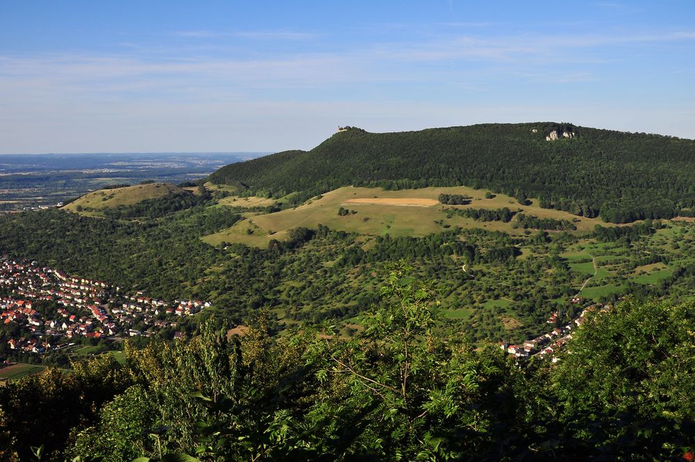 vom Brucker Fels auf die Teck