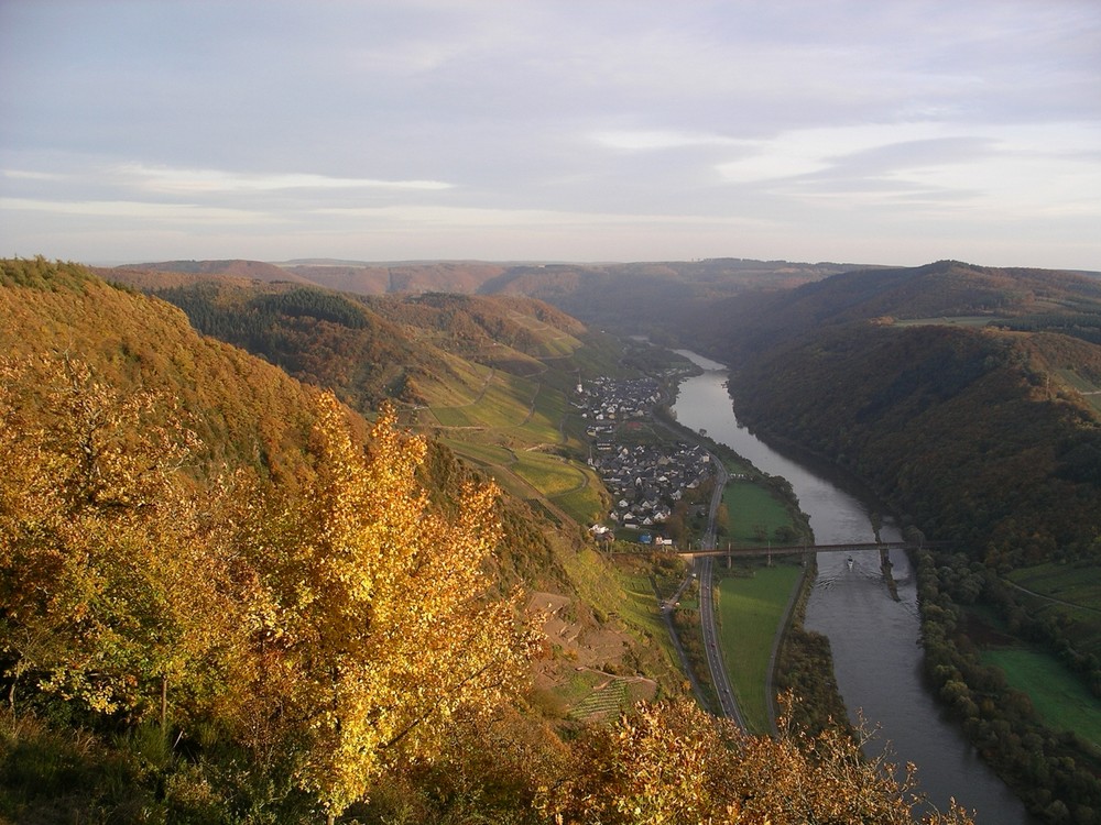 Vom Calmont aus gesehen Richtung Eller