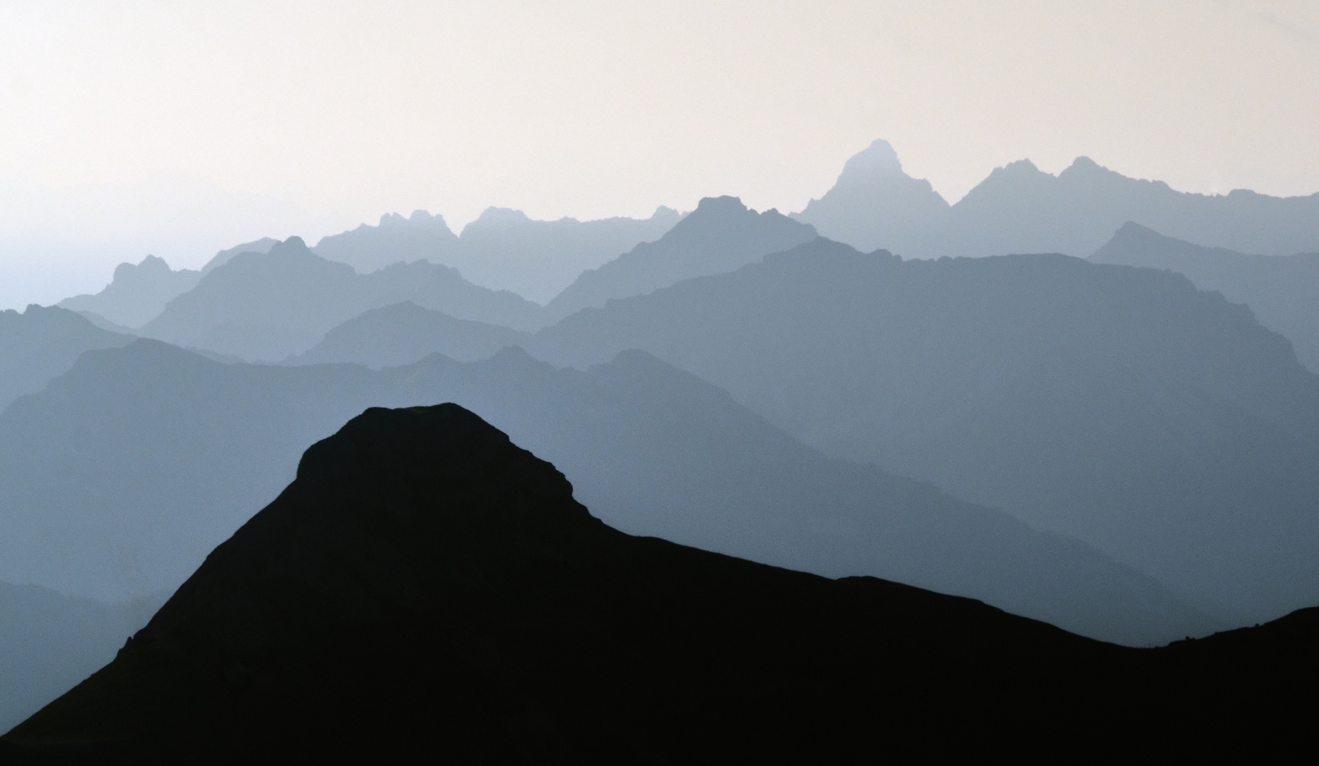 Vom Chäserrugg in Richtung Österreich