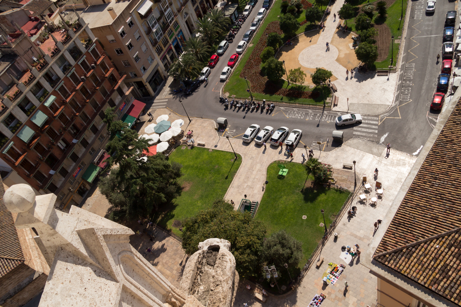 Vom Dach der Kathedrale in Valencia