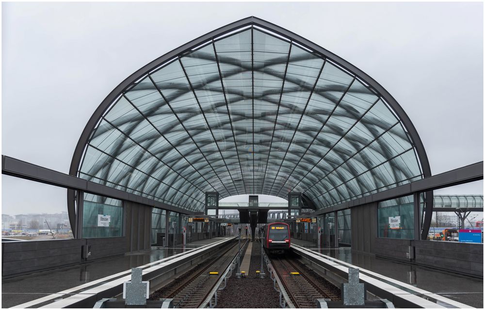 Vom Ende des Bahnsteigs