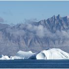 vom Eqip Gletscher Richtung  Uummannaq / Grönland