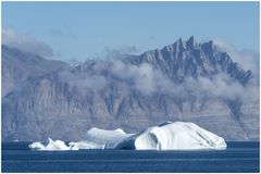 vom Eqip Gletscher Richtung  Uummannaq / Grönland