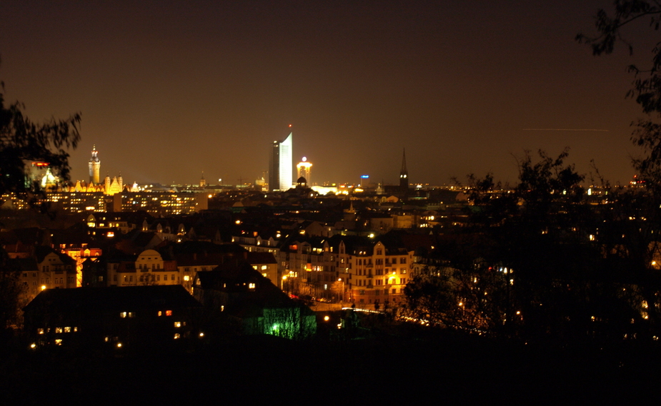 Vom Fockeberg bei Nacht