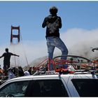 vom Glück, die Golden Gate Bridge zu fotografieren