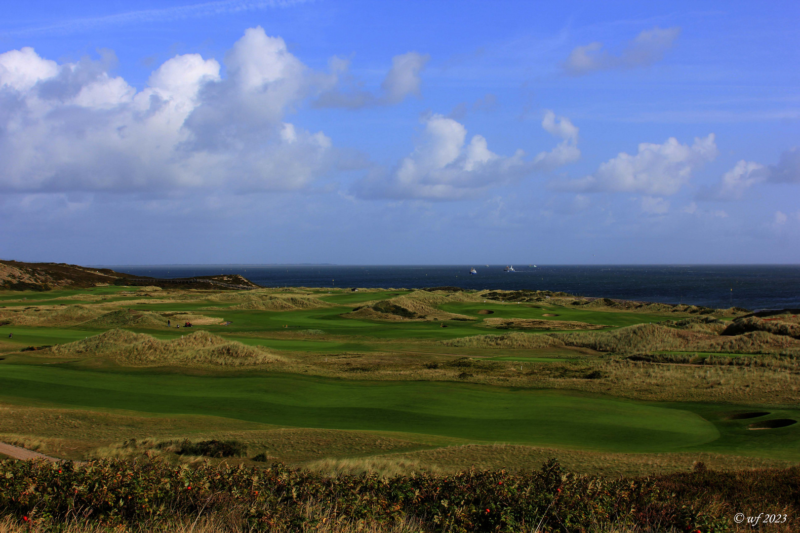 Vom Golfplatz auf das Wattenmeer