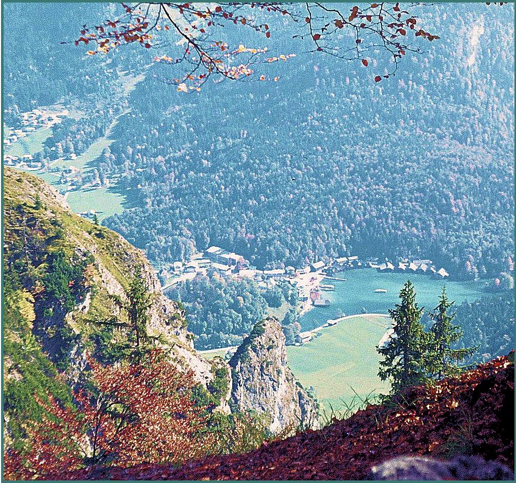 Vom Grünstein der Blick auf den Königssee