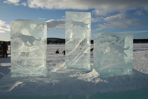 vom Icehotel bei Kiruna...