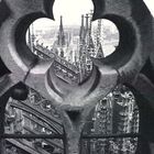 Vom Kölner Dom Richtung Hohenzollernbrücke (1986)