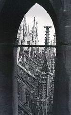 Vom Kölner Dom Richtung Hohenzollernbrücke (1986)