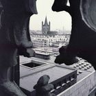 Vom Kölner Dom Richtung Kirche Gross Sankt Martin fotografiert (1986)