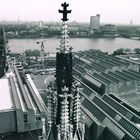 Vom Kölner Dom Richtung Ludwig Museum+Hohenzollernbrücke (1986)