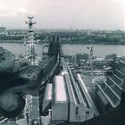 Vom Kölner Dom Richtung Ludwig Museum+Hohenzollernbrücke (1986)