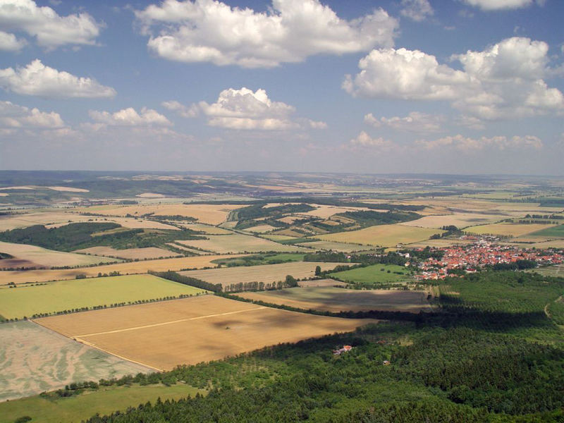 Vom Kyffhäuser aus fotografiert