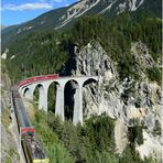 Vom Landwasserviadukt aus wüsche ich Euch genau so schönes Wetter am Wochenende