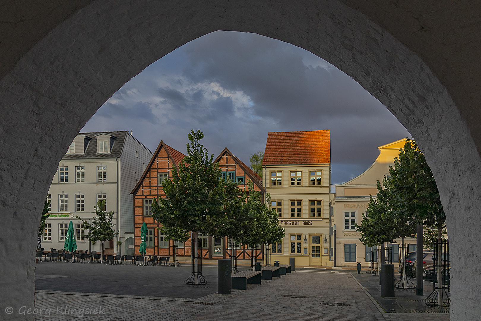 Vom Marktplatz geht’s zum Schlachtermarkt 