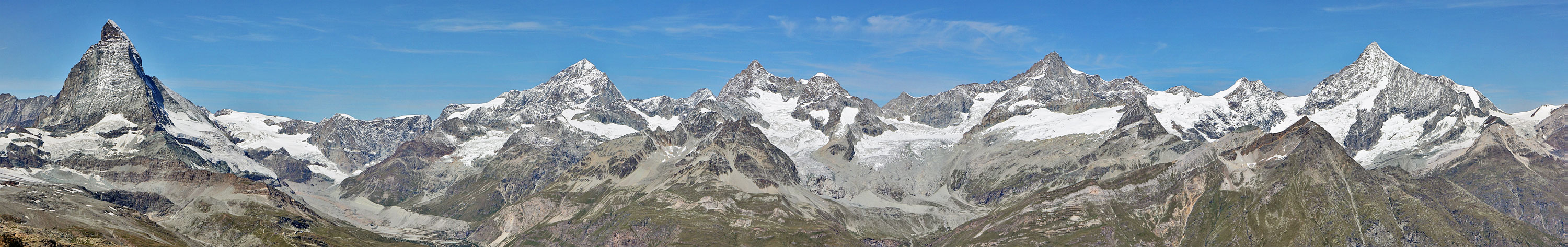 Vom Matterhorn bis zum Weisshorn Parade großer Schweizer Viertausender