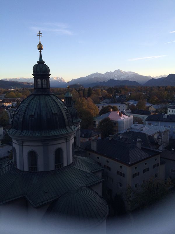 Vom Mönchsberg aus .. ein grandioser Blick über die Stadt