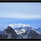 Vom Mont Blanc du Tacul sicht zum Aiguille verte