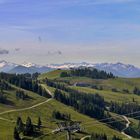 Vom Panoramaweg: Blick auf Hohe Tauern und Zillertaler Alpen