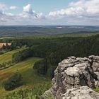 Vom Papststein über die Kannte zum benachbarten Gorischstein geschaut...