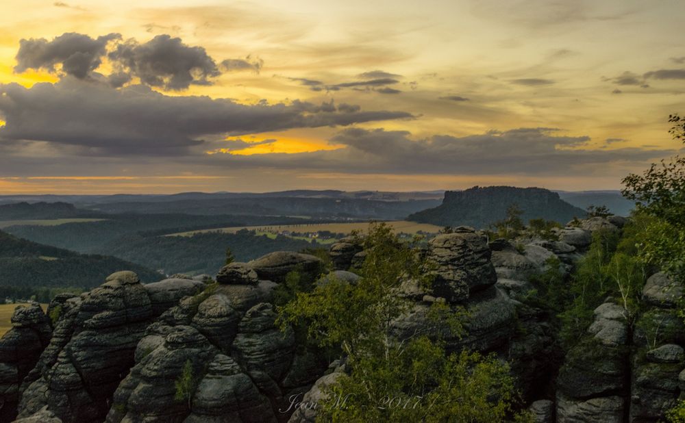 Vom Pfaffenstein Richtung Lilienstein