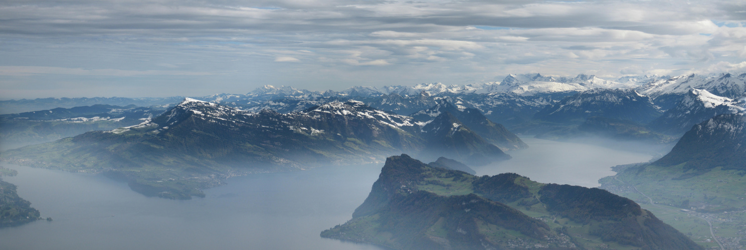 Vom Pilatus auf den Vierwaldstättersee