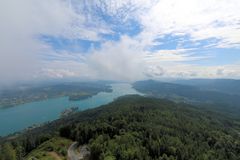 vom Pyramidenkogel auf den Wörthersee