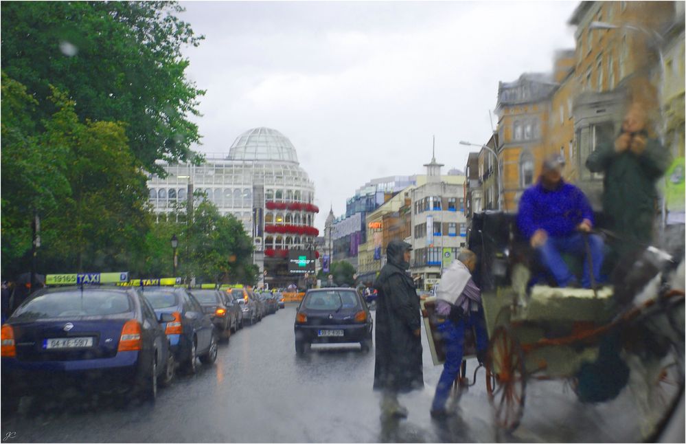 Vom Regen überrascht