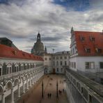 Vom Residenzschloss in Dresden ...