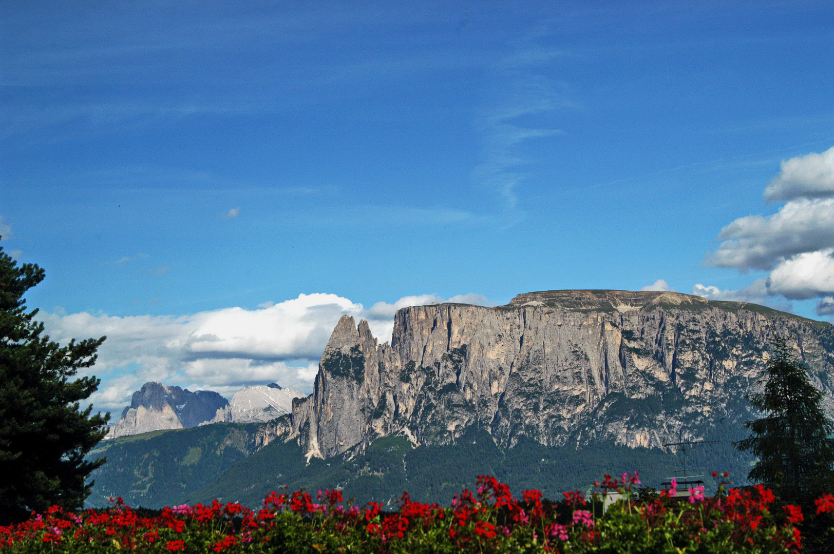 vom Ritten : Schlern, Lang-,Plattkofel