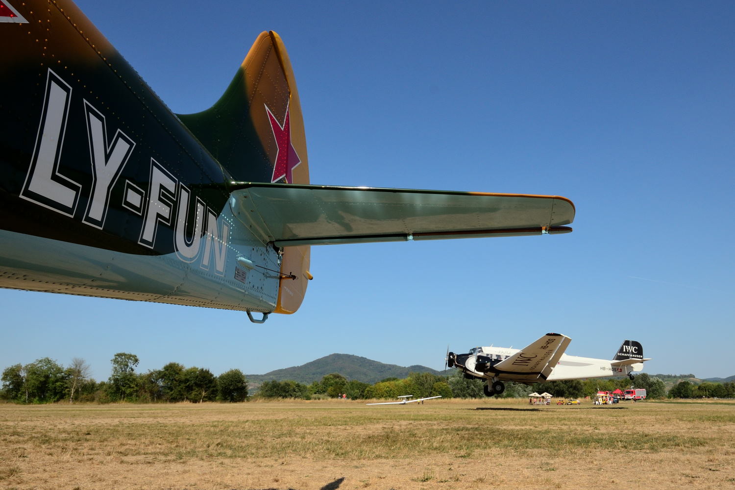 Vom Rundflug zurück