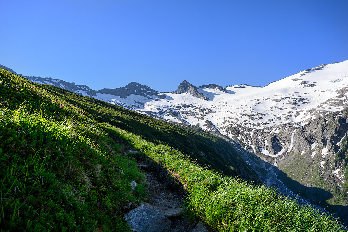 vom satten Grün zum Gletscher