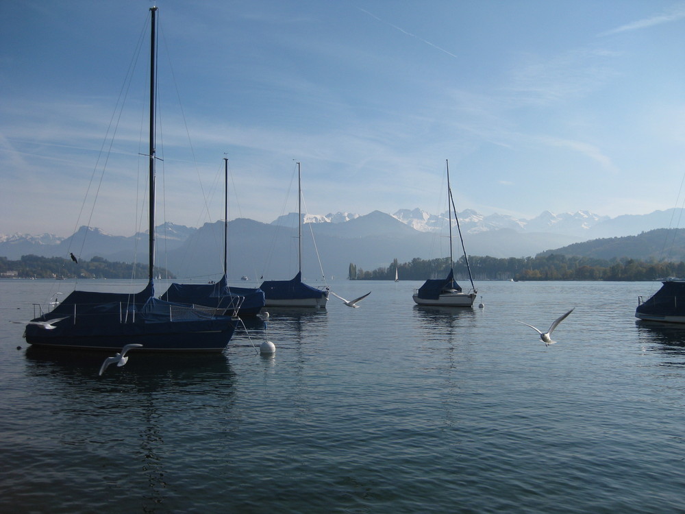 Vom Schweizerhofquai auf den Vierwaldstättersee