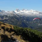 Vom Stoderzinken blickt man auf den Dachstein