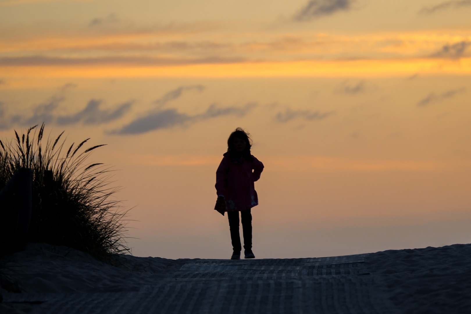 "vom Strand - auf dem Weg nach Hause"