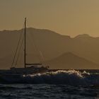 Vom Strand von Cannes aus...