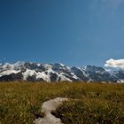 Vom Tanzbödeli aus hat man eine beeindruckende Sicht auf die Berner Alpen