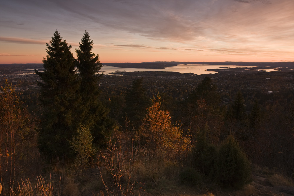 vom vetakollen mit blick auf oslo