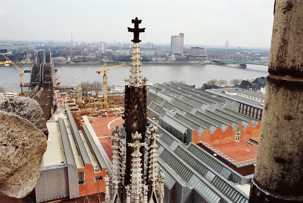 Vom Vierungsturm Richtung Hohenzollernbrücke