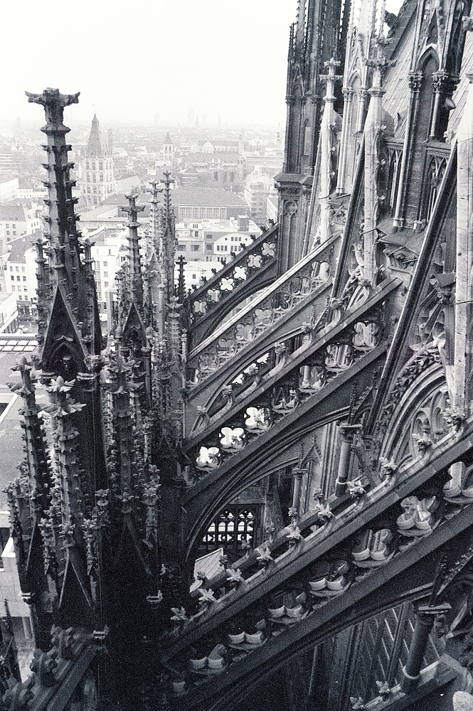 Vom Vierungsturm Richtung Rathaus (1986)