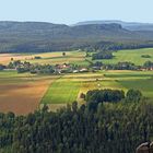 Vom Weg zur Schrammsteinaussicht ein weiterer Blick zu den höchsten Gipfeln des Elbsandsteingebirges