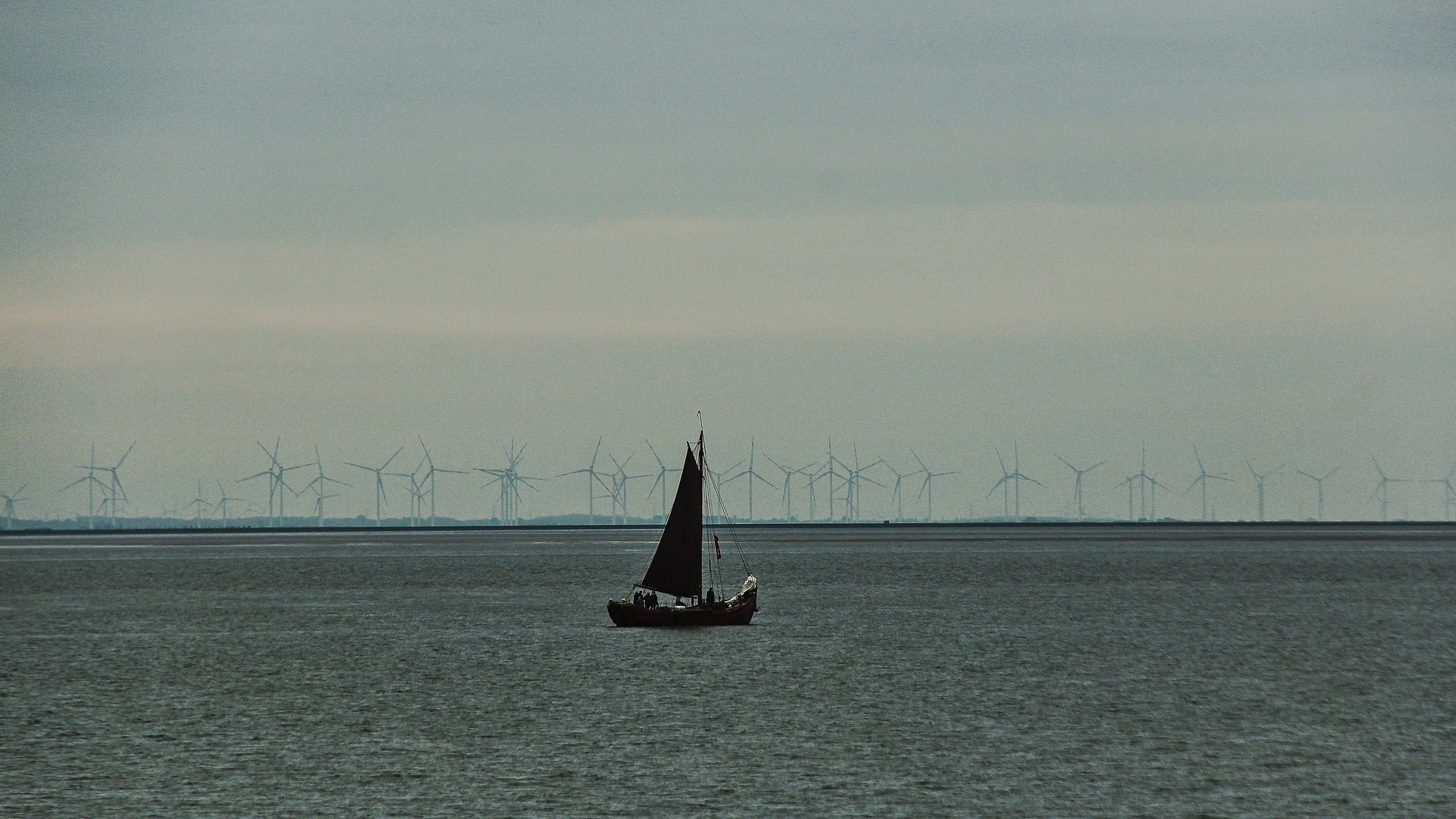 vom Wind abhängig