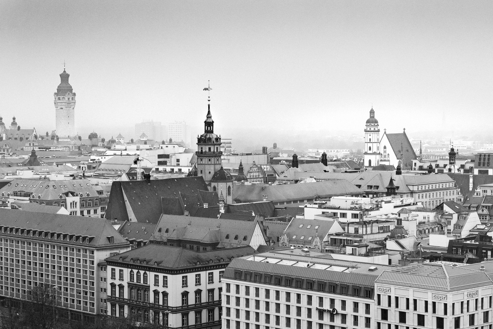 Vom Wintergartenhochhaus Leipzig