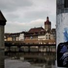 Von Angesicht zu Angesicht mit  Marylin Monroe bei der Kappelbrücke