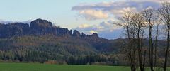 Von dem 320m hochgelegenen Altendorf , einem OT von Sebnitz ...